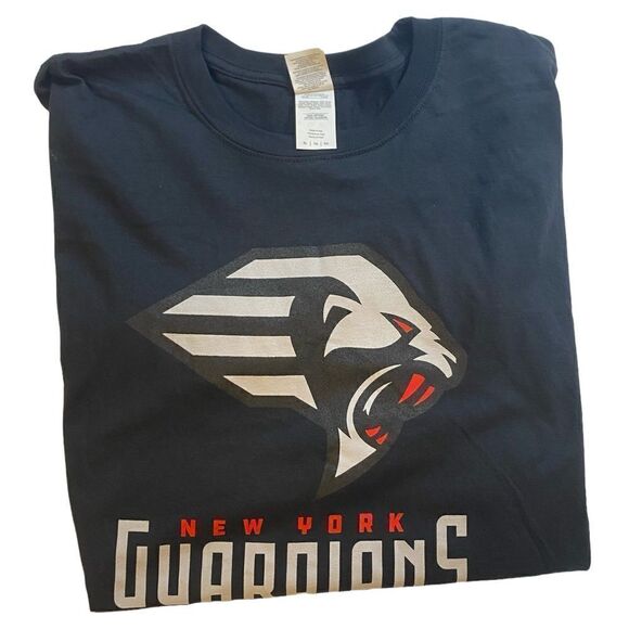 NEW Gildan Unisex Blue Short Sleeve New York Guardians XFL Football - Size XL - Picture 3 of 6